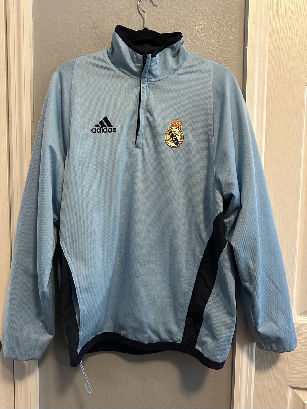 Vintage 2003-2004 adidas Real Madrid Pullover Reversible Windbreaker - Picture 11 of 11